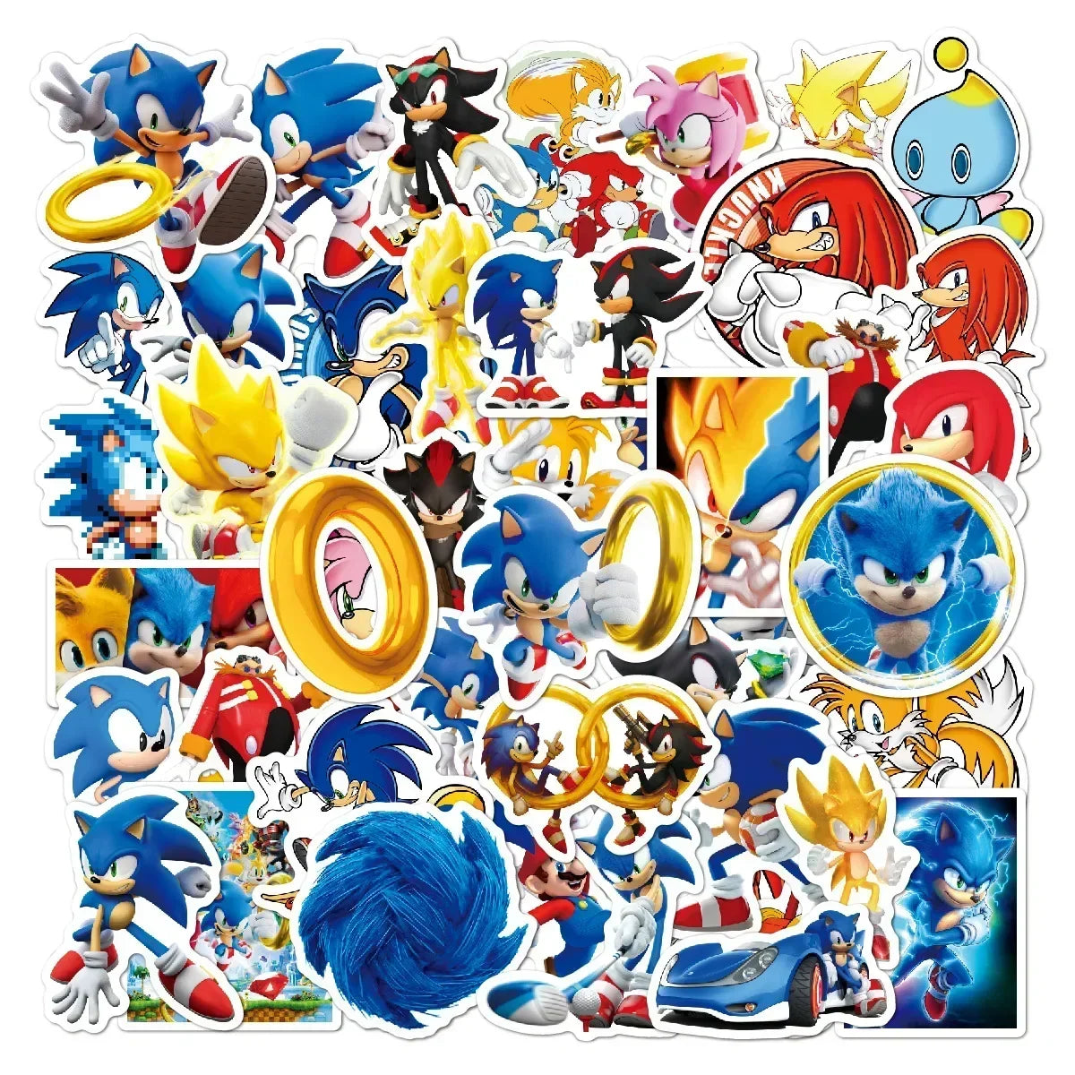 3D New SONIC Cartoon Sonic Cross-border Double-layer Pencil Bag Pencil Case Primary and Secondary School Student Stationery Box